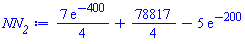(7/4)*exp(-400)+78817/4-5*exp(-200)