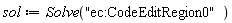 sol := Solve("ec:CodeEditRegion0")