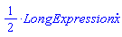 `%*`(1/2, LongExpression)*(diff(x(t), t))
