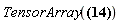 TensorArray(E[a, mu]*E[b, `~mu`] = Eta[a, b])