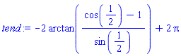 -2*arctan((cos(1/2)-1)/sin(1/2))+2*Pi
