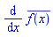 diff(conjugate(f(x)), x)