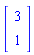 Vector(2, {(1) = 3, (2) = 1})