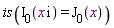 is(BesselI(0, I*x) = BesselJ(0, x))