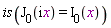 is(BesselJ(0, I*x) = BesselI(0, x))