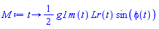 proc (t) options operator, arrow, function_assign; (1/2)*g1*m(t)*Lr(t)*sin(phi(t)) end proc