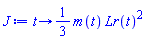 proc (t) options operator, arrow, function_assign; (1/3)*m(t)*Lr(t)^2 end proc