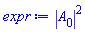 abs(A[0])^2