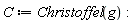C := Christoffel(g):