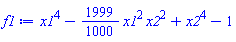 x1^4-(1999/1000)*x1^2*x2^2+x2^4-1