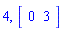 4, Vector[row](2, {(1) = 0, (2) = 3})