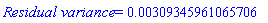 `Residual variance` = HFloat(0.0030934596106570573)