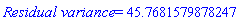 `Residual variance` = HFloat(45.768157987824665)