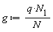 g := q*N__1/N