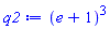 (e+1)^3