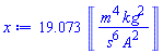 19.073*Units:-Unit(m^4*kg^2/(s^6*A^2))