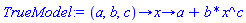 proc (a, b, c) options operator, arrow; proc (x) options operator, arrow; a+b*x^c end proc end proc