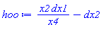 x2*dx1/x4-dx2