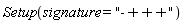 Physics:-Setup(signature = "-+++")