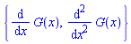 {diff(G(x), x), diff(diff(G(x), x), x)}
