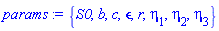 {S0, b, c, epsilon, r, eta[1], eta[2], eta[3]}