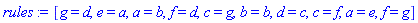 [g = d, e = a, a = b, f = d, c = g, b = b, d = c, c = f, a = e, f = g]