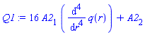 16*A2[1]*(diff(diff(diff(diff(q(r), r), r), r), r))+A2[2]