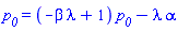 p__0 = (-beta*lambda+1)*p__0-lambda*alpha
