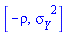 [-rho, sigma__Y^2]