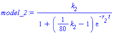 k__2/(1+((1/80)*k__2-1)*exp(-r__2*t))