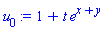 1+t*e^(x+y)