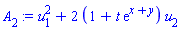u[1]^2+2*(1+t*exp(x+y))*u[2]
