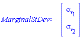 Vector(2, {(1) = `#msub(mi("&sigma;",fontstyle = "normal"),mi("v"))`[1], (2) = `#msub(mi("&sigma;",fontstyle = "normal"),mi("v"))`[2]})