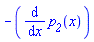 -(diff(p__2(x), x))