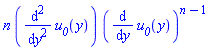 n*(diff(diff(u__0(y), y), y))*(diff(u__0(y), y))^(n-1)
