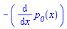 -(diff(p__0(x), x))