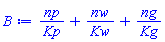 np/Kp+nw/Kw+ng/Kg