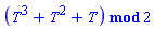 modp1(ConvertIn(T^3+T^2+T, T), 2)