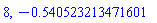 8, -.540523213471601371