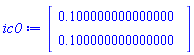 Vector(2, {(1) = .1, (2) = .1})