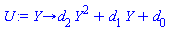 proc (Y) options operator, arrow; d[2]*Y^2+d[1]*Y+d[0] end proc