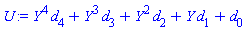 Y^4*d[4]+Y^3*d[3]+Y^2*d[2]+Y*d[1]+d[0]
