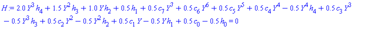 2.0*Y^3*h[4]+1.5*Y^2*h[3]+1.0*Y*h[2]+.5*h[1]+.5*c[7]*Y^7+.5*c[6]*Y^6+.5*c[5]*Y^5+.5*c[4]*Y^4-.5*Y^4*h[4]+.5*c[3]*Y^3-.5*Y^3*h[3]+.5*c[2]*Y^2-.5*Y^2*h[2]+.5*c[1]*Y-.5*Y*h[1]+.5*c[0]-.5*h[0] = 0