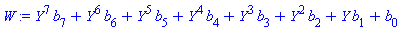 Y^7*b[7]+Y^6*b[6]+Y^5*b[5]+Y^4*b[4]+Y^3*b[3]+Y^2*b[2]+Y*b[1]+b[0]