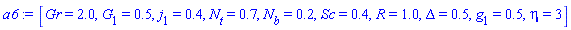 [Gr = 2.0, G[1] = .5, j[1] = .4, N[t] = .7, N[b] = .2, Sc = .4, R = 1.0, Delta = .5, g[1] = .5, eta = 3]