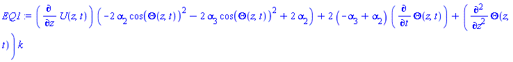 (diff(U(z, t), z))*(-2*alpha[2]*cos(Theta(z, t))^2-2*alpha[3]*cos(Theta(z, t))^2+2*alpha[2])+2*(-alpha[3]+alpha[2])*(diff(Theta(z, t), t))+(diff(diff(Theta(z, t), z), z))*k