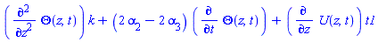 (diff(diff(Theta(z, t), z), z))*k+(2*alpha[2]-2*alpha[3])*(diff(Theta(z, t), t))+(diff(U(z, t), z))*t1
