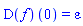 (D(f))(0) = epsilon