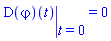 eval((D(varphi))(t), t = 0) = 0
