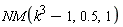 NM(k^3-1, .5, 1)